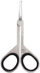 Seki Edge Stainless Steel Nostril Scissors (SS-908) - Safety Grooming Scissors with Round Blunt Tips for Trimming Nose Hair & Other Facial Hair for Men & Women - Made in Japan