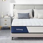 SUI LONG Twin Mattress, 10 INCH Twin Size Mattress with Hybrid and Gel Memory Foam Mattress for Back Pain Relief and Heavy Sleeper,Twin Mattress for Kids/Adult for Improving Deep Sleep