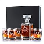 Personalized 5 pc Whiskey Decanter 