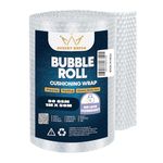 Air Bubble Wrap Packing Roll for Safety, Multipurpose Packing Needs 1 Meter Wide (50M 50GSM)