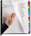 Wilson Jones MultiDex Pro Index Dividers, A to Z, 26 Tabs per Set, Letter Size, Multi-Color (W54733N)