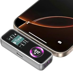 ZIKE Z791C Magnetic Portable SSD 512 GB, External SSD Built-in Fan, 4K 120fps ProRes Video Recording, USB3.2 Gen2 up to 990MB/s, Supports PD3.0 Port 27W Charging Compatible with iPhone 17/16/15