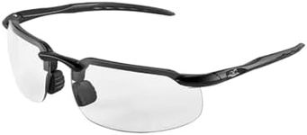 Bullhead Safety Swordfish Transition Safety Glasses With Anti Fog Lenses, Indoor/Outdoor Use, ANSI Z87+, Protective Eyewear With Anti-Scratch Coating And UV Light Protection, Matte Black Frame