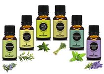 Earth N Pure Essential Oils (Rosemary, Eucalyptus, Tea Tree, Lemongrass, Pipperment & Lavender)Pack Of 6(15 ml each)|100% Pure, Undiluted, Natural And Therapeutic Grade-Perfect for Aromatherapy & More