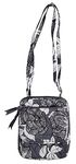 Vera Bradley Cotton Front Zip Wristlet, Moon Shadow Meadow, One Size