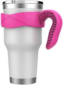 Tumbler handle fits for 30 OZ YETI Tumbler, OZARK TRAIL Tumbler, Rambler Tumbler（Handle Only，Cup not Include） (RoseRed)