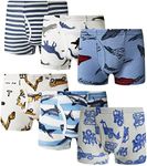 Family Feeling 6 Packs Little Boys' Cotton Boxer Brief Underwear Size 2T