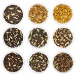 VAHDAM, Assorted Chai Tea Sampler - 10 Indian Exotic Masala Chai Tea Blends (50 Servings) Gluten Free, Non GMO | Loose Leaf Tea Sampler | Tea Variety Pack, Gifts For Him/Her | Gifts for Women & Men