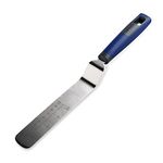 Tasty Everyday Palette Knife for Baking & Icing, Stainless Steel Angled Spreading Spatula for Baking and Decorating Cakes, Icing Spatula Tool for Baking, Dimensions: 33x3x4cm Colour: Dark Grey & Blue