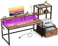GreenForest Computer Desk with Draw
