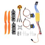 RC A2212 2200KV Brushless Motor, New 30A ESC Electric Speed Controller SG90 9G Micro Servo 6035 Propeller Accessory Kit for RC Plane, RC Plane Kit(RC Plane Kit)