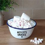 Small Personalised Snacks Bowl Named Popcorn Crisps Entertainment Named Bowl Dish Entertaining 1SN Personalised Snack Bowl