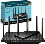 TP-Link AX5400 Dual-Band Gigabit Wi-Fi 6 Router, WiFi Speed up to 5400 Mbps, 4×Gbps LAN Ports, Connect 200+ Devices, Ideal for Gaming Xbox/PS4/Steam&4K/8K, with OneMesh™,HomeShield (Archer AX73) Black