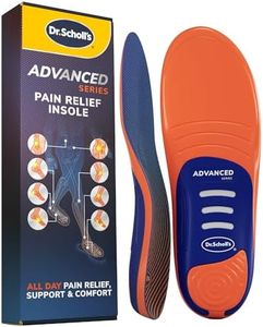 Dr. Scholl’s Advanced Pain Relief Insoles for Men Women, Heavy Duty Orthotics Inserts for Work Shoes & Boots, Plantar Fasciitis & Arch Support, Flat Feet, Shock-Absorbing, Supports up to 340 lbs