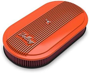 Holley Air Cleaner HOLLEY OVAL AIR CLEANER FINNED 3 INCH PREMIUM FACTO