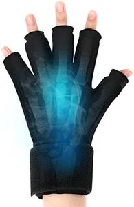 Tolaccea Finger Arthritis Compression Ice Glove for Pain Relief, Adjustable Wrist Strap Hand Wrist Ice Pack for Hot & Cold Therapy, Reusable Gel Cold Pack for Tendinitis, Carpal Tunnel