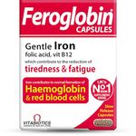 Feroglobin Iron Supplement Capsules Support Iron Defficiency, Anemia and Blood formation, boost Energy, Immunity and Vitality while reducing Fatigue and Tiredness