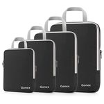 Gonex Compression Packing Cubes Set, Expandable Packing Organizers 4pcs(Black)