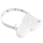 FTVOGUE 60in Body Measure Tape Fitness Tapeline Retractable Digital Tailor Ruler for Weight Loss White