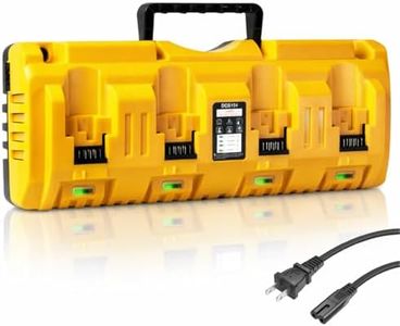 HOYOA DCB104 Battery Charger Replacement for Dewalt Battery Charger 20V MAX, 4 Port Multi Charger Station with USB & Type-C Ports, Compatible with Dewalt 12V-20V Batteries