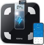 RENPHO Elis Solar Power Smart Scale for Body Weight, Battery-Free Digital Bathroom Scale, Bluetooth Body Fat Scale, Body Composition Monitor with App 400lbs