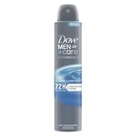 Dove Men+Care Advanced Clean Comfort Anti-Perspirant Aerosol Deodorant Spray with Triple Action technology & ¼ moisturising cream for 72 hour protection against sweat and odour 200 ml