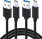 UNIDOPRO USB C Cable (Long Plug 10 mm) - [Pack of 2 1 M] USB Type C to USB 3.0 - Fast Charging and Synchronisation Data Cable Compatible with DOOGEE/CAT/CUBOT/Ulefone/OUKITEL Outdoor Smartphone