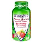 Vitafusion Power Zinc + C Gummy Vitamins for Adults Strawberry-Tangerine flavour, 90 Count