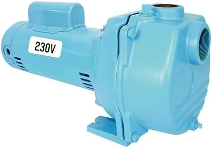 Little Giant LSPH-200-C 2 HP, 230 Volts, 84 GPM, 57 PSI High Pressure Sprinkler/Irrigation Pump, Blue, 558298