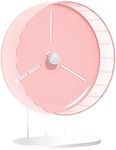 BUCATSTATE Quiet Hamster Exercise Wheel -8.2 inch Hamster Running Wheels for Dwarf Syrian Hamsters Gerbils Mice or Other Small Sized Pets (Pink)