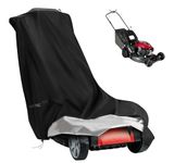 Saking Waterproof Push Lawn Mower Cover with Buckle, Heavy Duty Windproof Anti-UV for Walk Behind Tractors