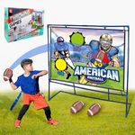 Football Toss Target Games - Indoor Outdoor Backyard Throwing Sport Toy for Kids, Football Passing Targets Family Party Game for Boys Girls Play(Target 47 * 35in)