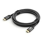 BlueRigger HDMI Cable 4K (15FT, 4K 60Hz HDR, High Speed 18 Gbps, HDMI 2.0 Braided Cord, eArc, HDCP 2.2) - Compatible with PS5, Xbox, Roku, Apple TV, HDTV, Blu-ray, PC