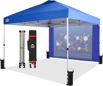CROWN SHADES 10'x10' Pop Up Canopy with 1 Sidewall