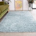 Duck Egg Thick Shaggy Rug Duckegg B