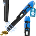 CKG Metal Detector Pinpointer 360° Detection, Professional Metal Detector Wand for Adults with LCD Screen & 3 Alert Modes, Fully Waterproof IP68, Color Blue