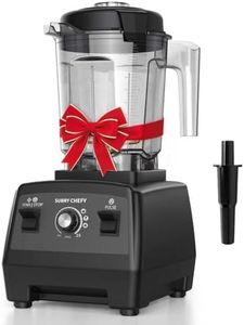 Subry Chefy Countertop Blender Pro 2000W, Professional High-Speed Blender with Powerful Brushless Motor, 25-Speed, 68oz, Heavy Duty Kitchen Blender for Smoothies, Ice Crushing & Food Prep, Black