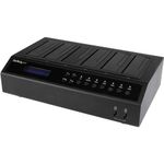 StarTech.com SATDOCK5U3ER USB 3.0/eSATA 6-Bay Hard Drive Duplicator Dock-1:5 HDD/SSD Cloner and Eraser-2.5/3.5in Docking Station