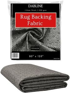 DABLINE 80" x 120" Non Slip Rug Pad for Tufting and Rug Making, Thick and Grippy Backing Fabric