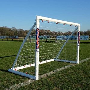 SAMBA garden football goal (choose your size), UK made, premium uPVC locking frame, all weather, extra thick net (6ft x 4ft)