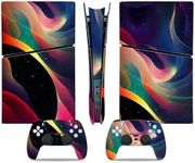 ROIPIN Black Skin for PS5 Slim Digi