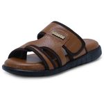 DOCTOR EXTRA SOFT Men's Memory Foam Cushion Footbed Sandals/Chappal for Adults with Adjustable Strap| Diabetic & Orthopedic|LightWeight Comfortable Stylish & Anti-Skid| Dr.Slippers/FlipFlops Gents A-03