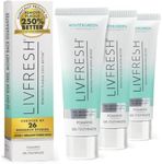 LIVFRESH Toothpaste Gel, Clinically Proven to Remove Plaque 250% Better, Improves Gum Health 190% Better, Prevents & Reduces Tartar, Freshens Breath, SLS Free Dental Gel, Wintergreen, 3 Pack