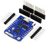 AZDelivery D1 Mini Pro 4MB ESP8266 ESP-8266EX CP2104 WiFi External Antenna Connector Micro USB Serial Converter IoT Development Board PWM/12C/1-Wire compatible with Arduino Including E-Book!