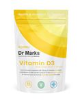 Dr Marks Vitamin D3 (4000IU) + K2 & Alfalfa - Made by UK Doctors to Support Your Immune System, Bone & Muscle Function, High Strength, No Fillers, 60 Day Supply