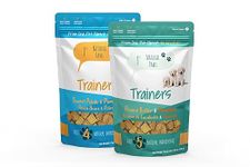 Just Natural Paws Peanut Butter & Pumpkin + Sweet Potato Dog Treats - Human Grade Superfood Training Treats, No Preservatives/Additives, Vegetarian