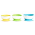 Munchkin Stay Put Suction Bowls (Mutlicolor, Pack of 3)