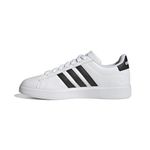 adidas Womens Grand Court 2.0 White/Black/Black 8