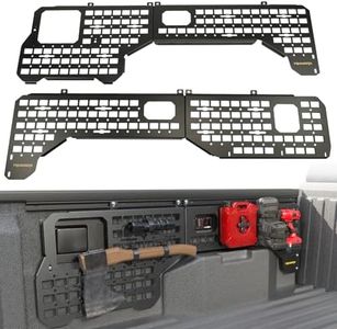 Trumgeta Side Bed MOLLE Panel Fit for 2024 2025 2026 Toyota Tacoma Double Cab 5-ft Bed Exclusion Truck Storage Organizer System NOT Fit for SR/SR5/TRD PreRunner Models