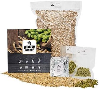 Brew Monkey Paquete de ingredientes 5 litros IPA Cerveza - Ingredientes Paquete de elaboración de cerveza - Recarga Paquete de cerveza - Elaboración de cerveza propia
